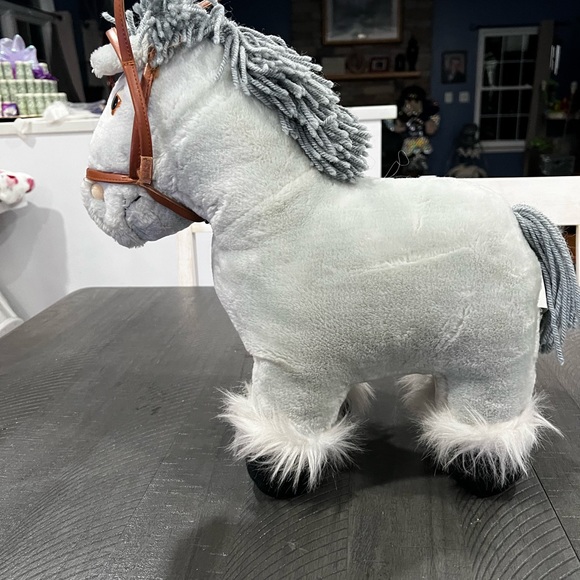 VINTAGE 1984 CABBAGE PATCH KIDS HORSE PONY CPK COLECO STUFFED ANIMAL PLUSH GREY - Picture 4 of 11